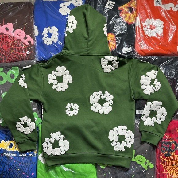 Denim Tears The Cotton Wreath Hoodie ‘Green’ - Picture 5 of 8